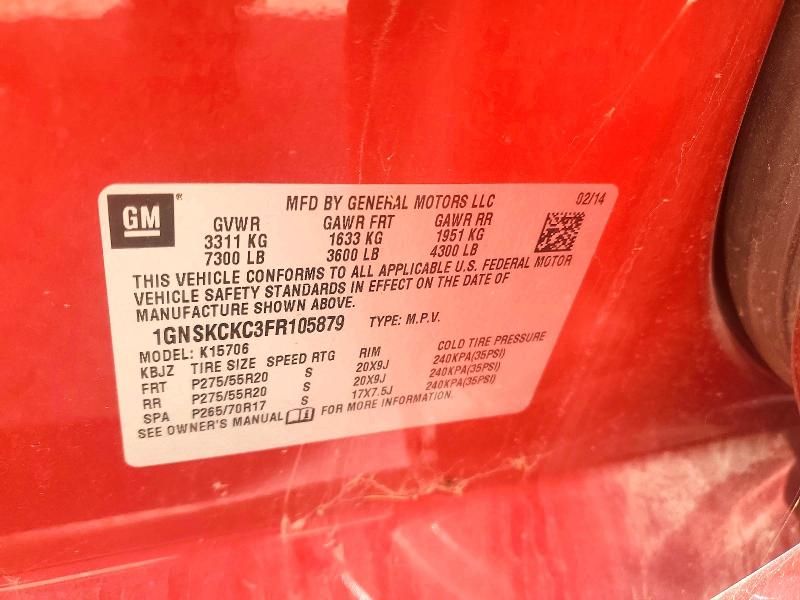 2015 Chevrolet Tahoe K1500 ltz