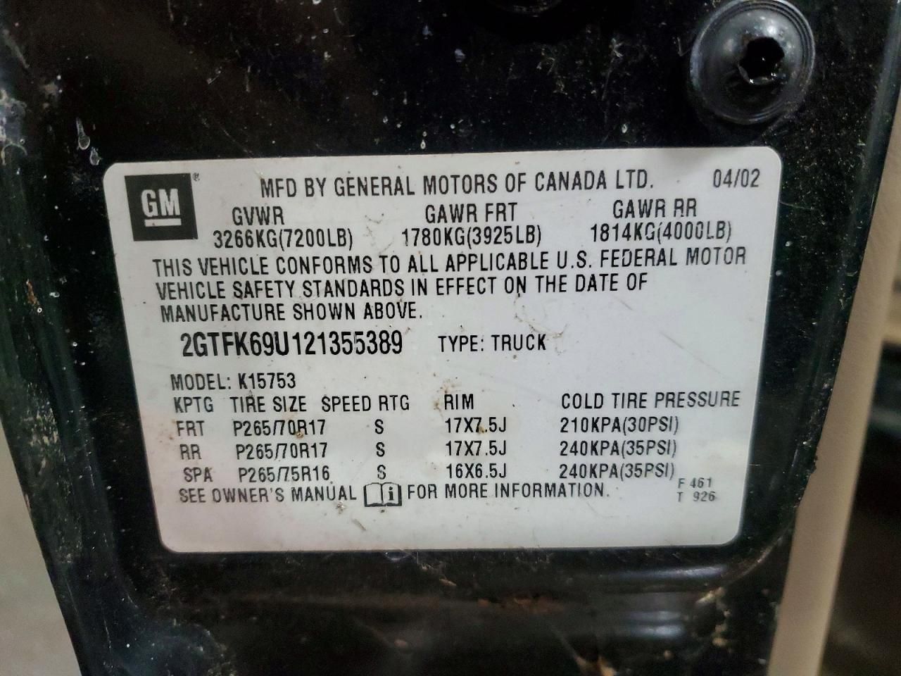 2002 GMC Sierra K1500 Denali