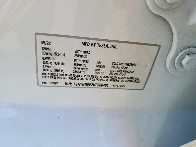 2022 Tesla Model y