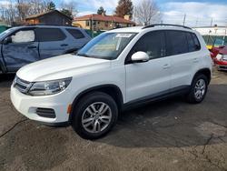 Salvage cars for sale from Copart Denver, CO: 2016 Volkswagen Tiguan s