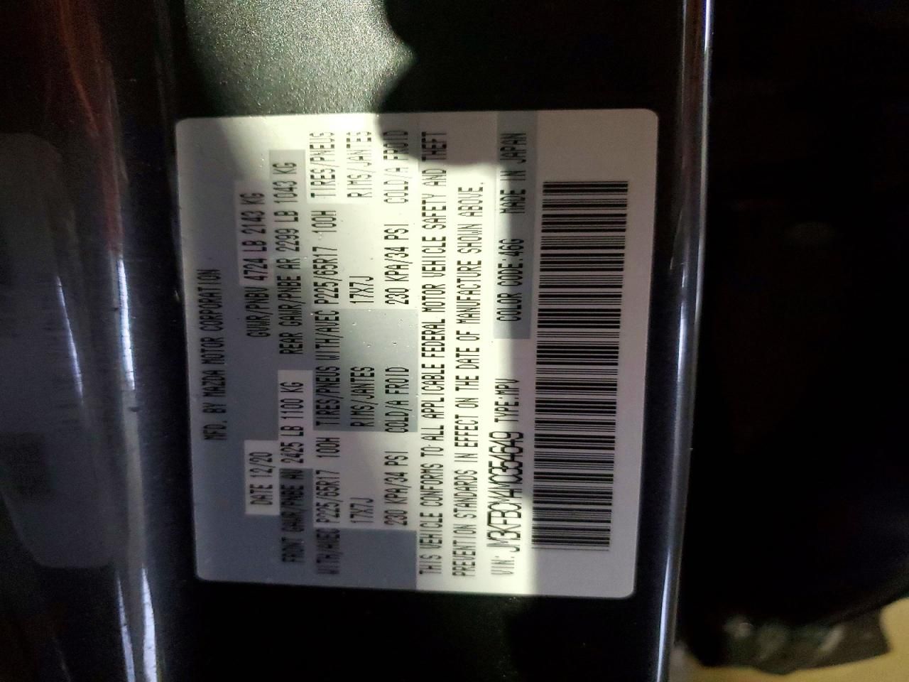 2021 Mazda Cx-5 Touring