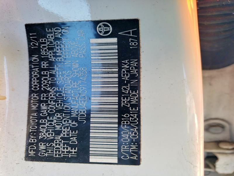 2012 Toyota Corolla Base