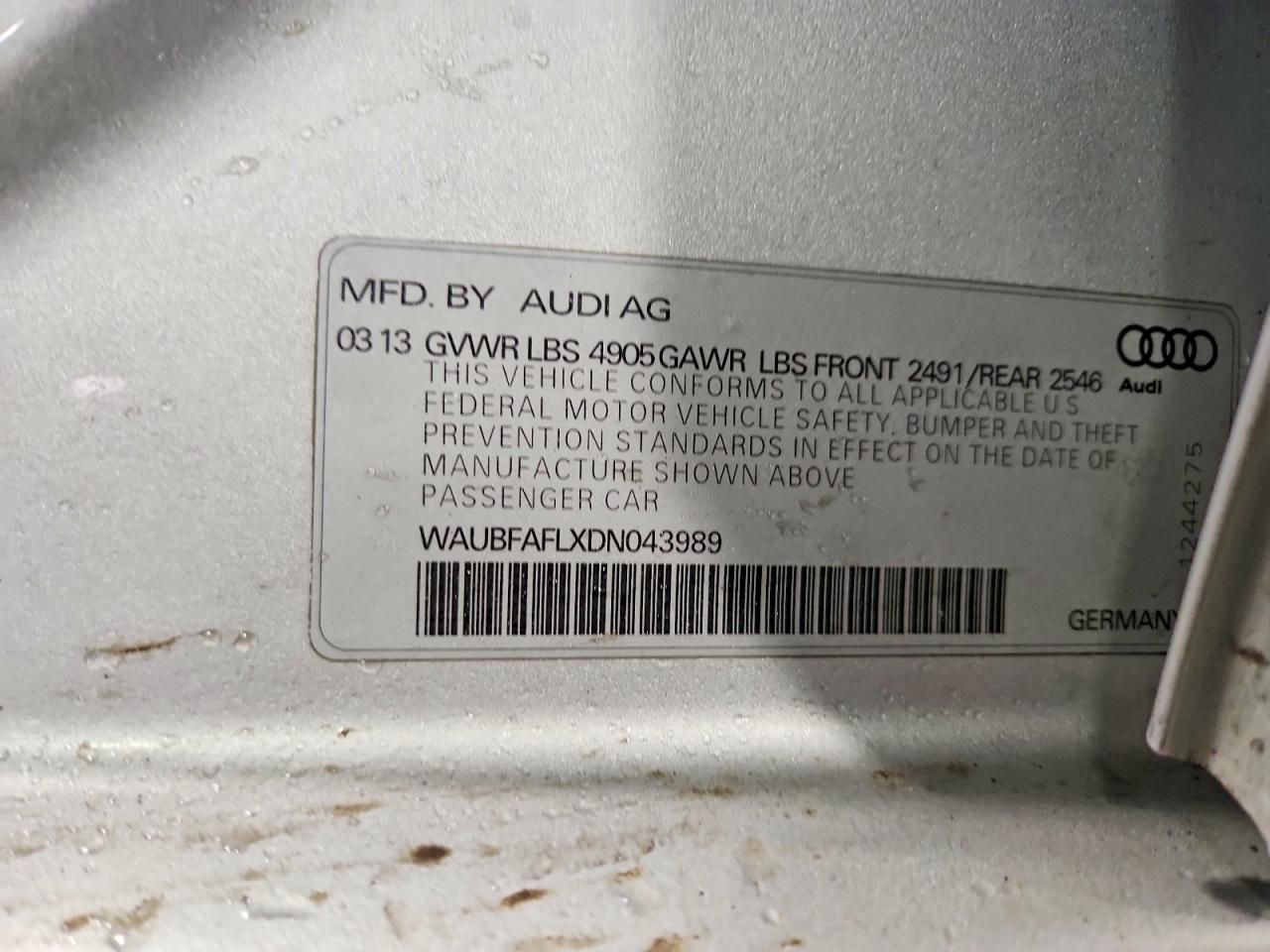 2013 Audi A4 Premium