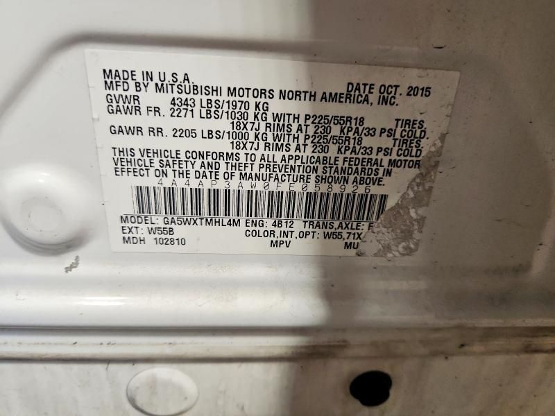 2015 Mitsubishi Outlander Sport es