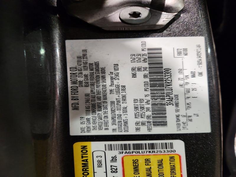 2019 Ford Fusion se