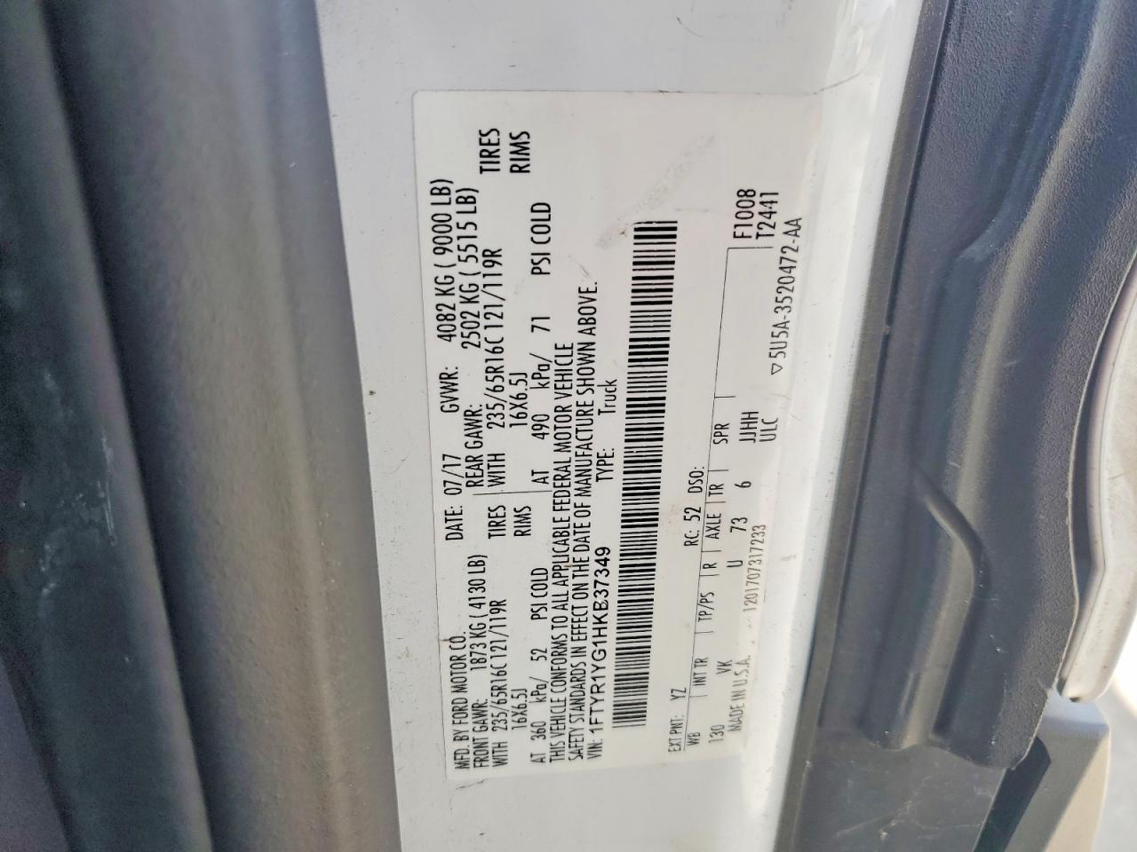 2017 Ford Transit T-250