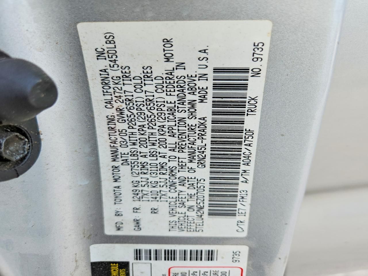 2005 Toyota Tacoma Double Cab