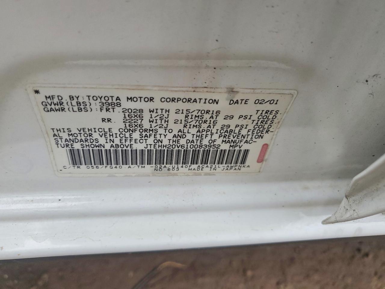 2001 Toyota Rav4