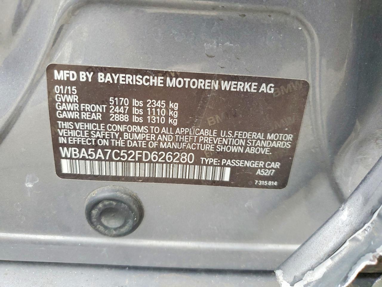 2015 BMW 528 xi