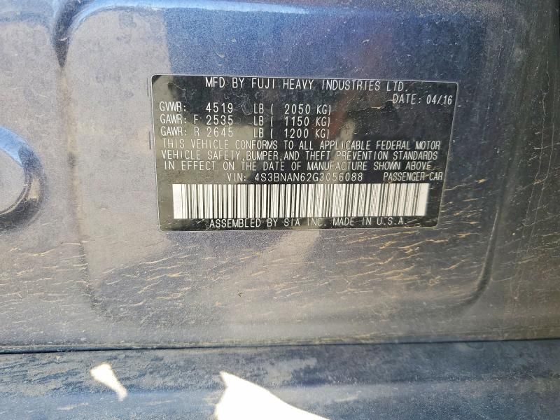 2016 Subaru Legacy 2.5i Limited