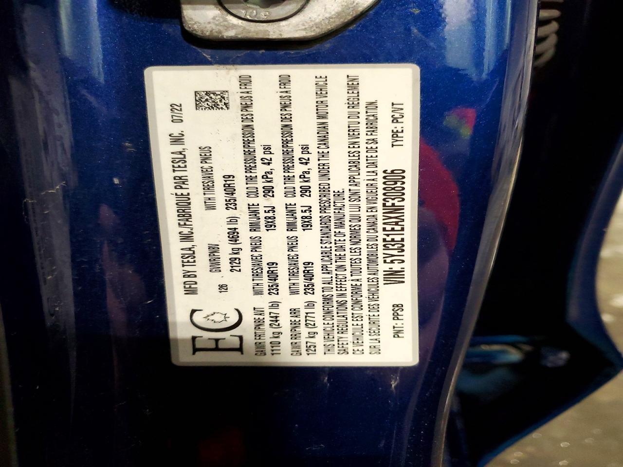 2022 Tesla Model 3