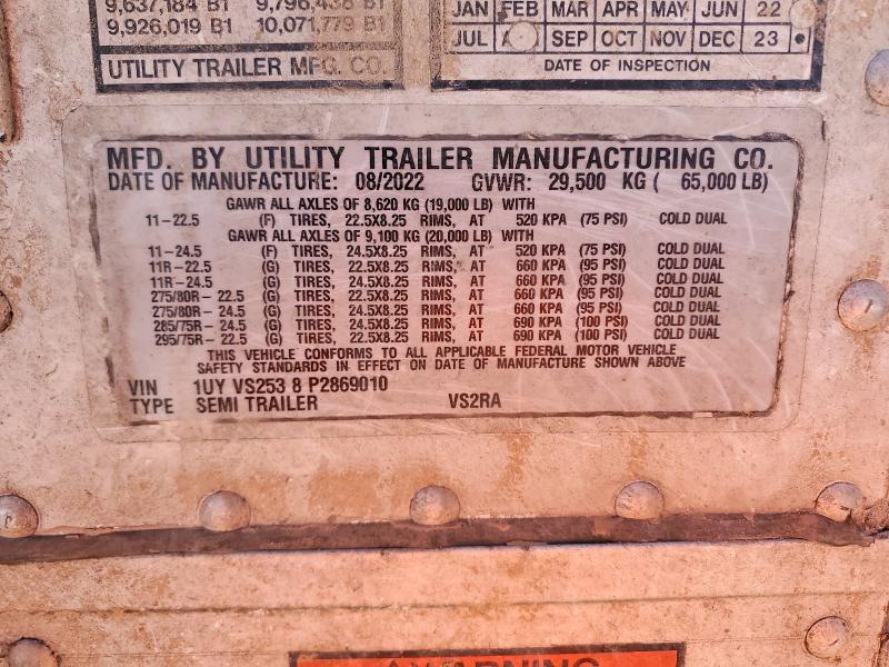 2023 Utility Vs2ra Refrigerated van Trailer