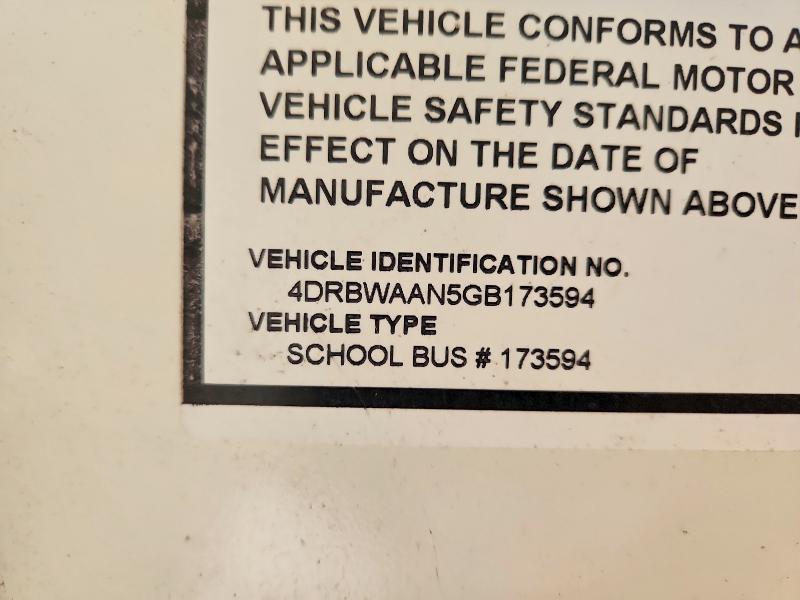 2016 Icrp 2016 IC Corporation RE Series School-School Bus