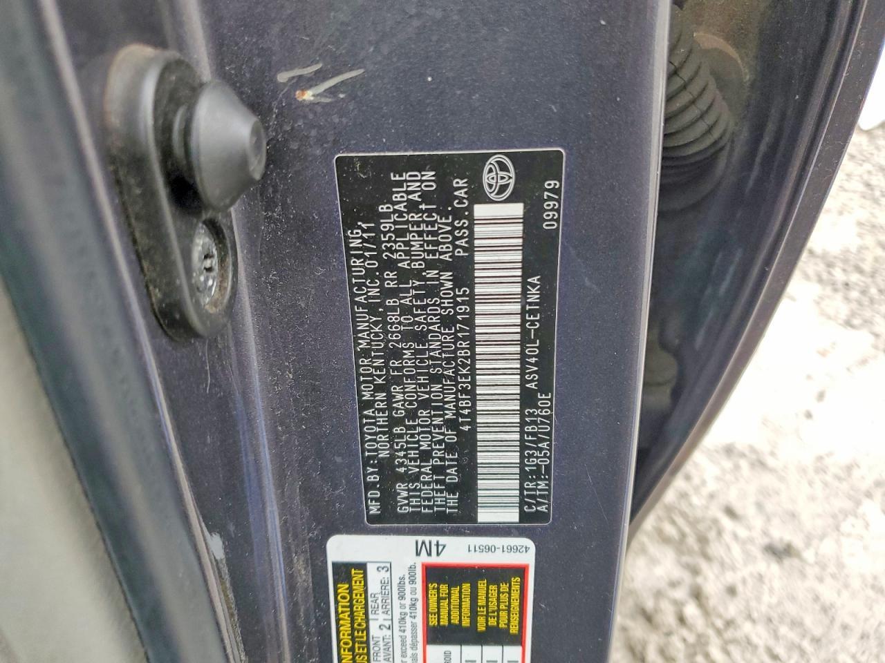 2011 Toyota Camry Base