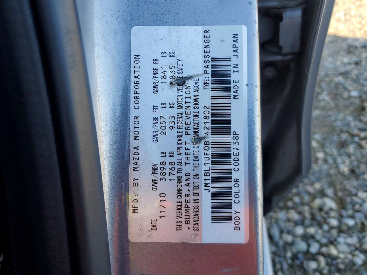2011 Mazda 3 I