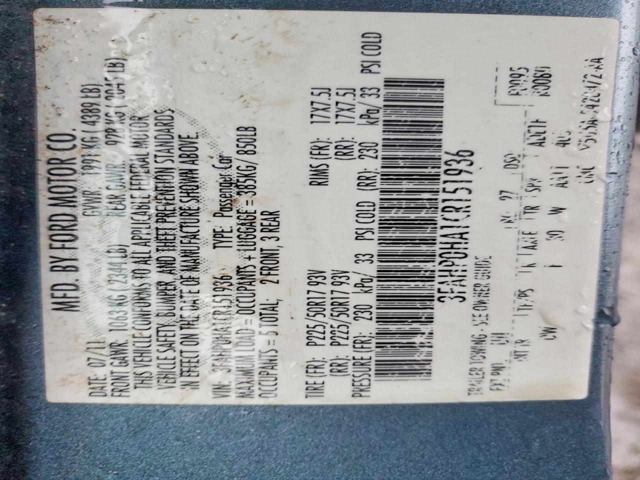 2012 Ford Fusion se