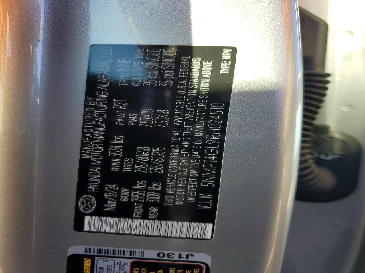 2024 Hyundai Santa fe se