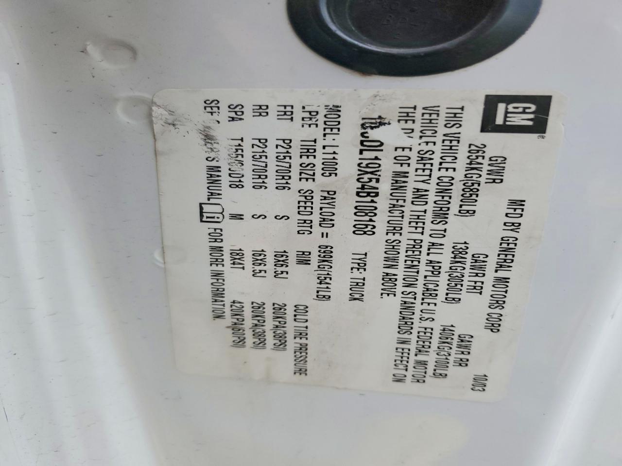 2004 Chevrolet Astro