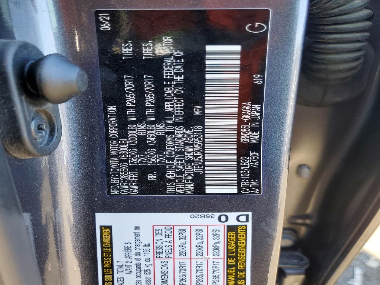 2021 Toyota 4runner Sr5/sr5 Premium