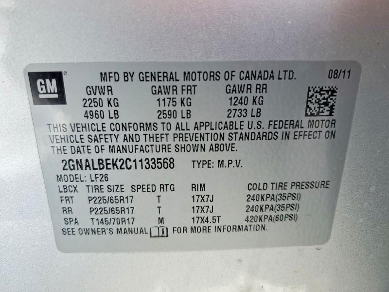 2012 Chevrolet Equinox ls