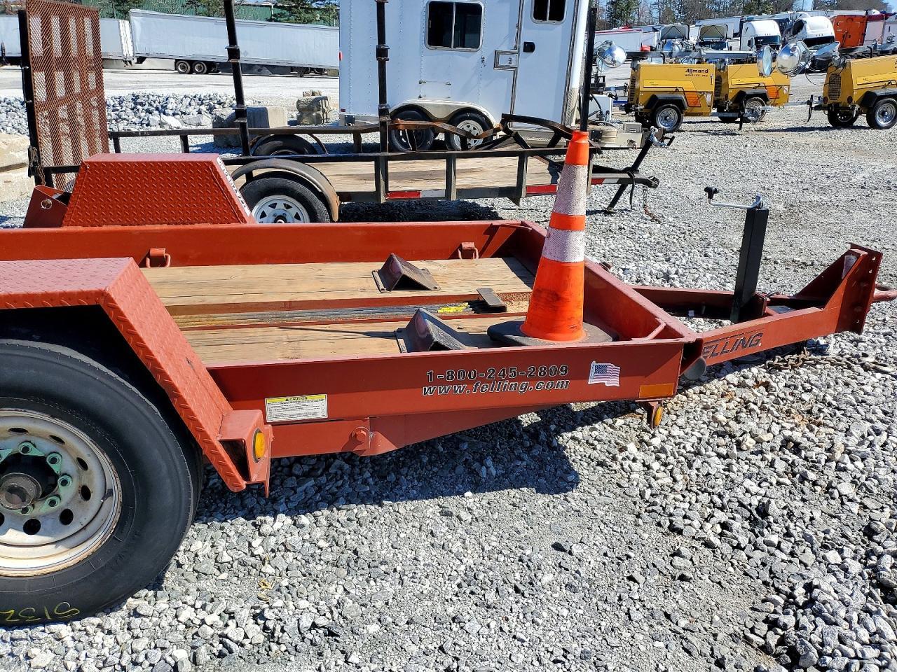 2017 Felling FT-6 T-1 Tilt Deck Equipment Trailer