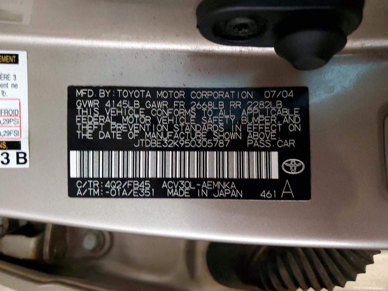 2005 Toyota Camry le