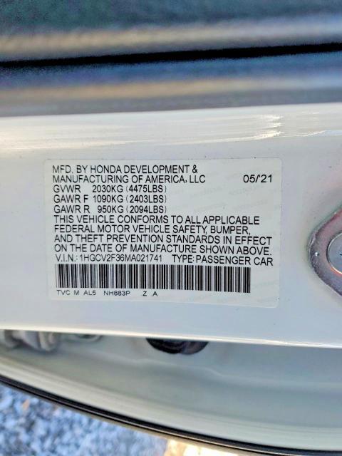 2021 Honda Accord Sport