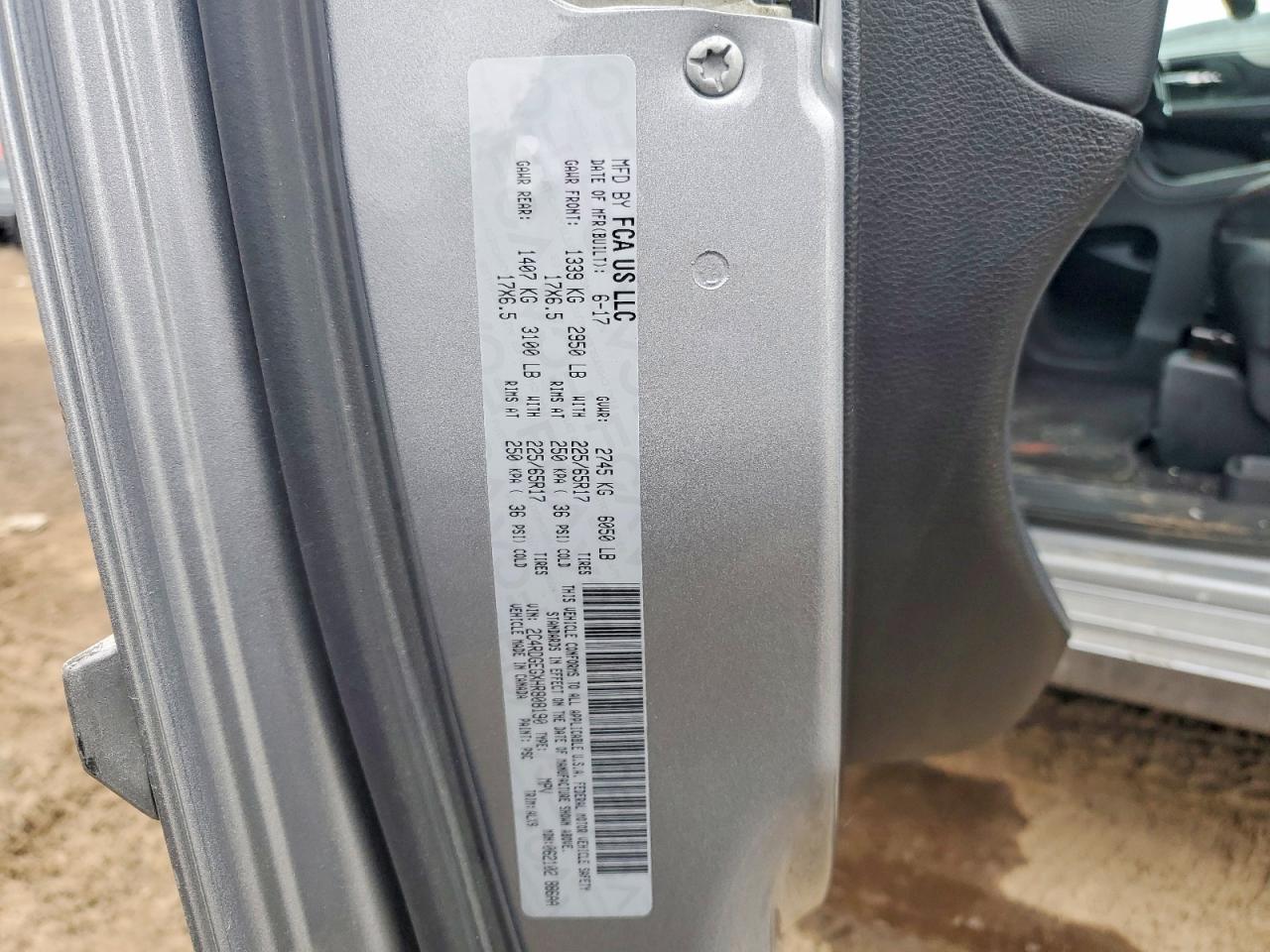 2017 Dodge Grand Caravan gt