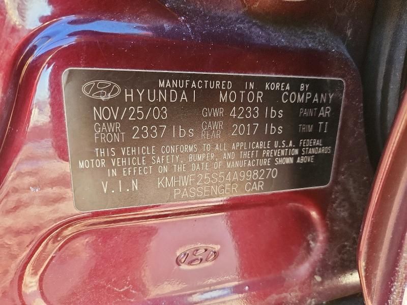 2004 Hyundai Sonata gl