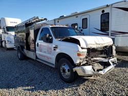 Salvage trucks for sale at Spanaway, WA auction: 2008 Ford F350 Chassis C 4X2