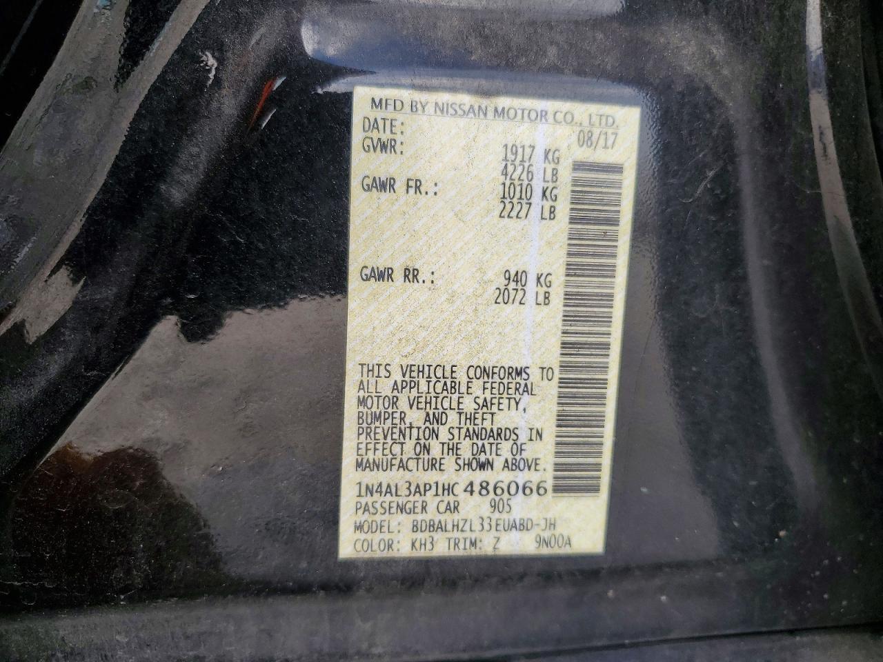 2017 Nissan Altima 2.5