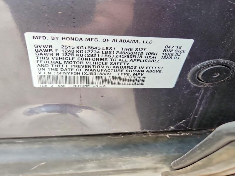 2018 Honda Pilot lx