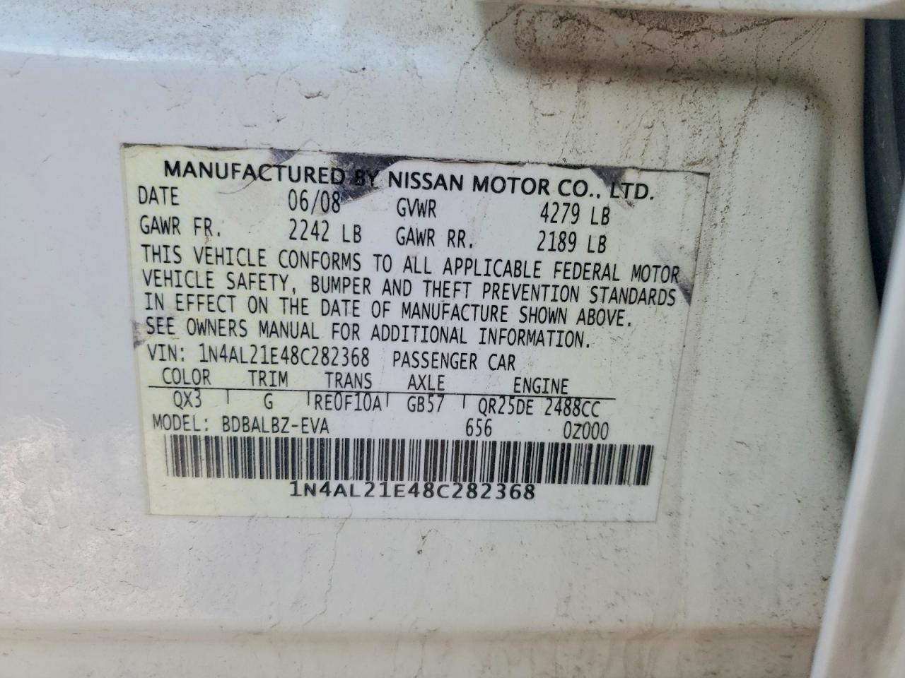 2008 Nissan Altima 2.5