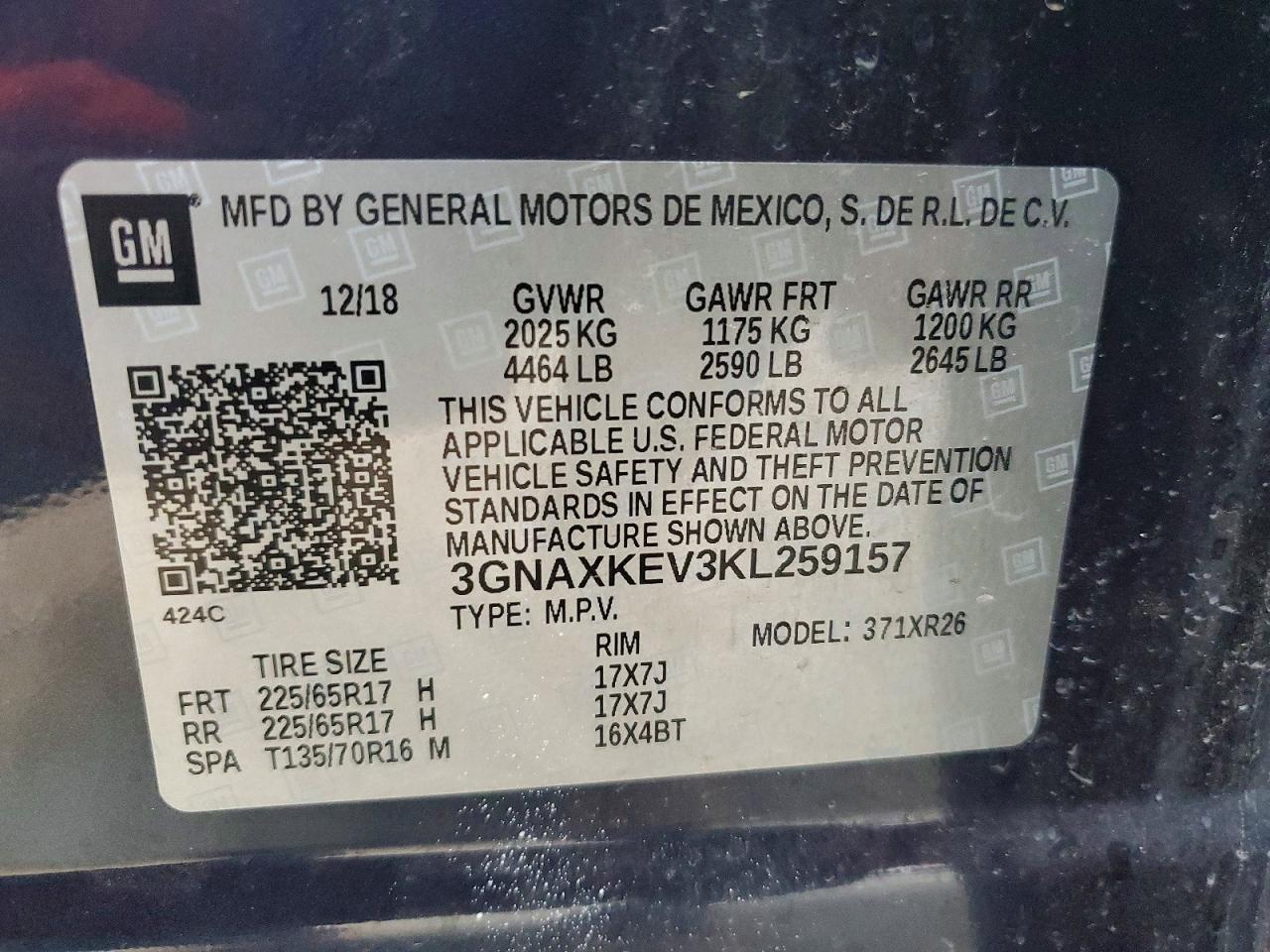2019 Chevrolet Equinox lt