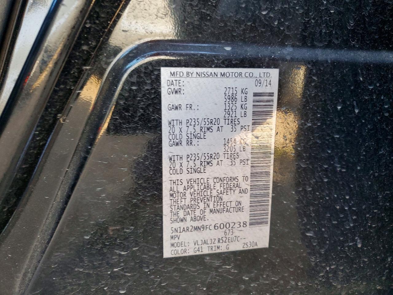 2015 Niss Pathfinder