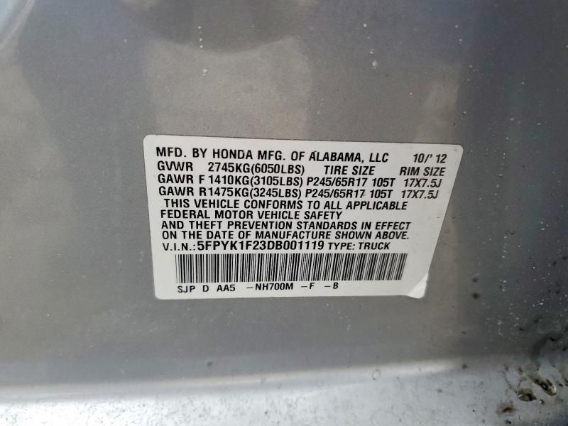 2013 Honda Ridgeline rt