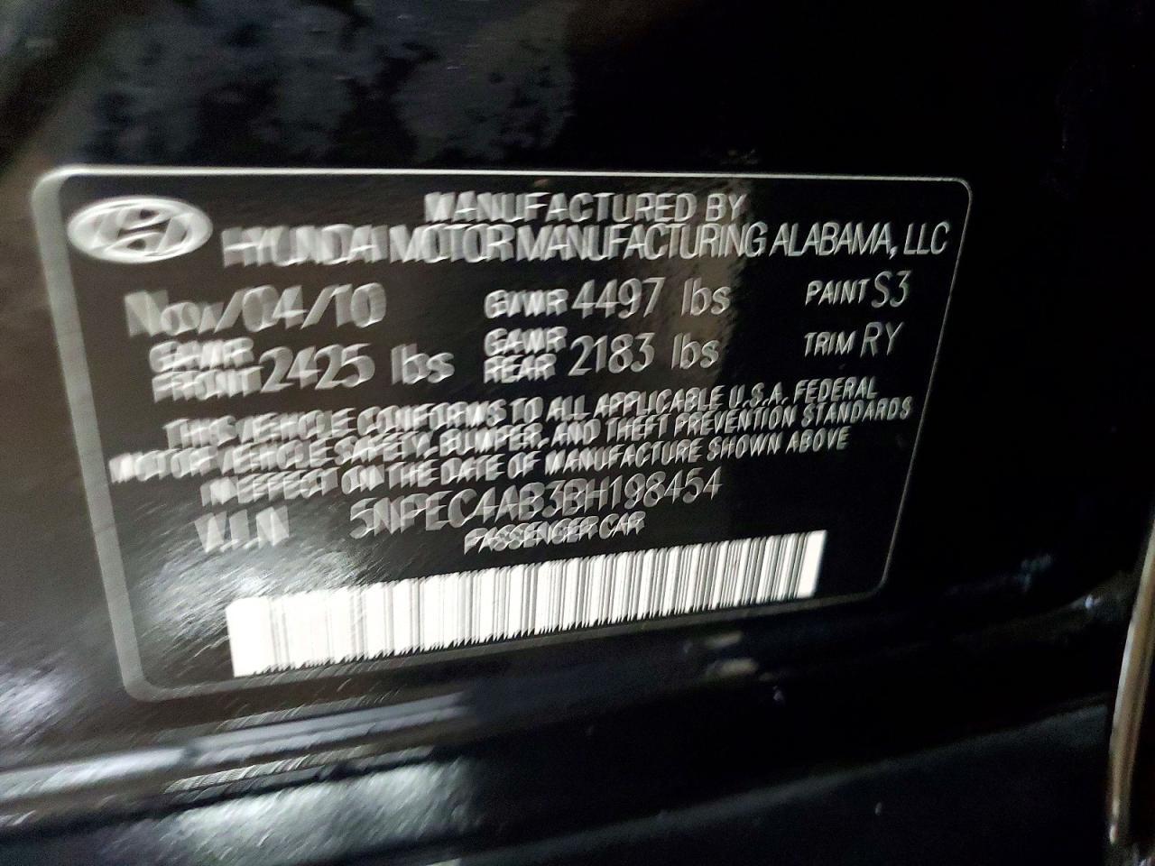 2011 Hyundai Sonata se 2.0t