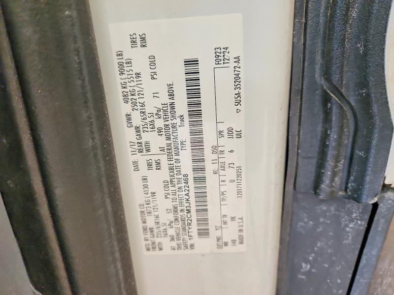 2018 Ford Transit 250 Utility / Service Van