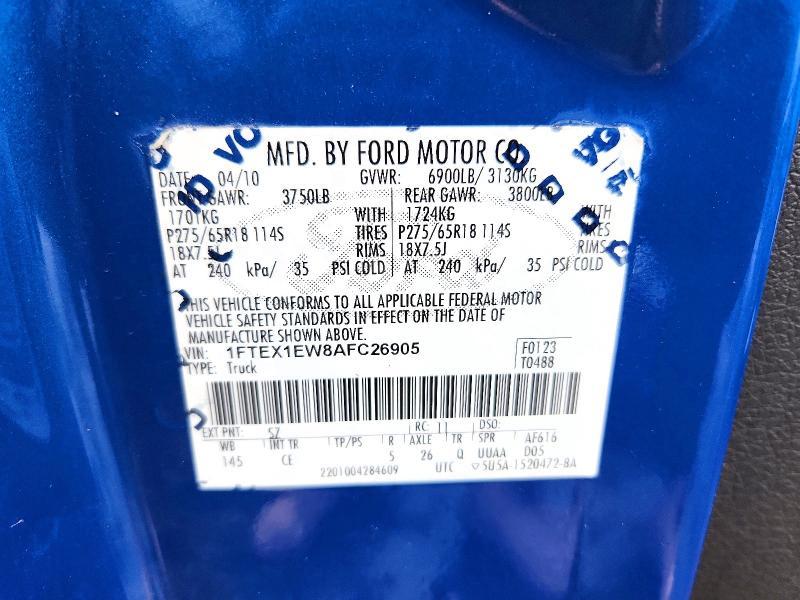 2010 Ford F150 Super cab