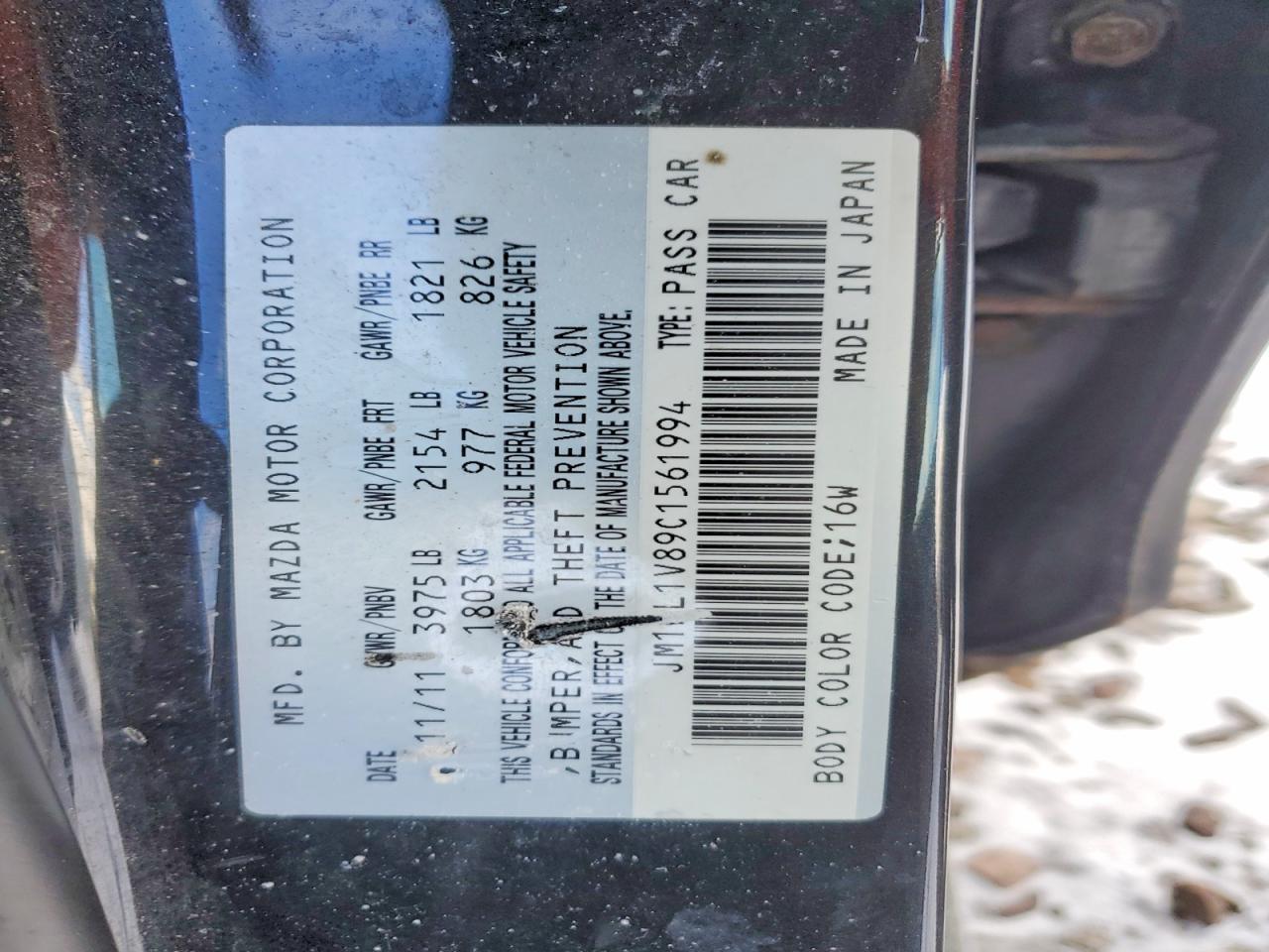 2012 Mazda 3 I