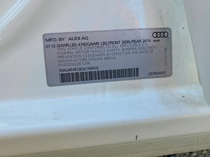 2013 Audi A4 Premium