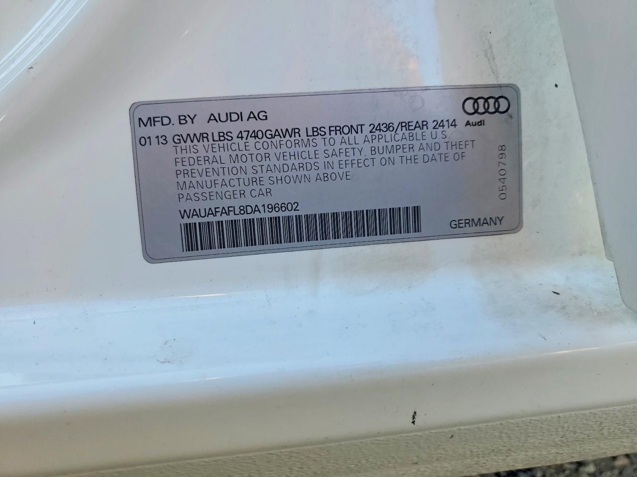 2013 Audi A4 Premium