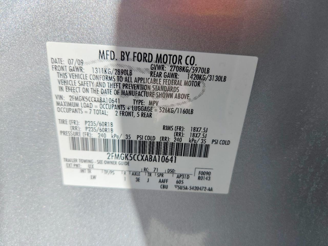 2010 Ford Flex sel