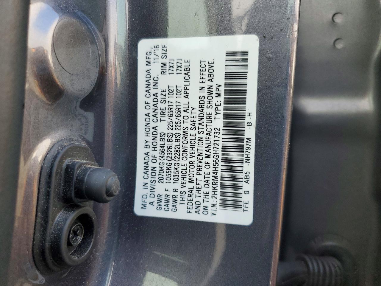 2016 Honda Cr-v ex