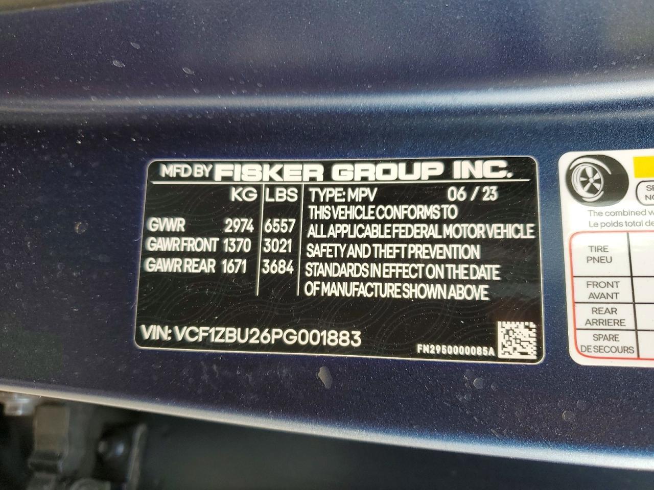 2023 Fisker Inc. Ocean Ocean one