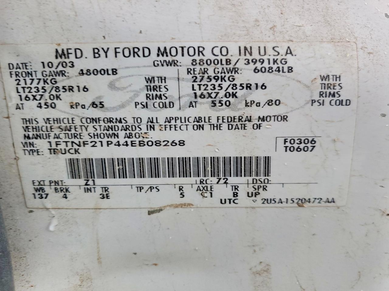 2004 Ford F250 Super Duty