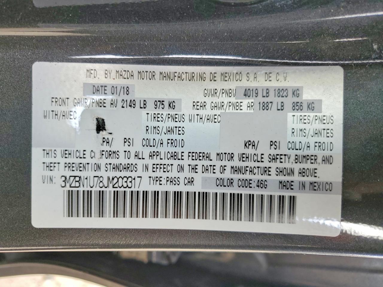 2018 Mazda 3 Sport