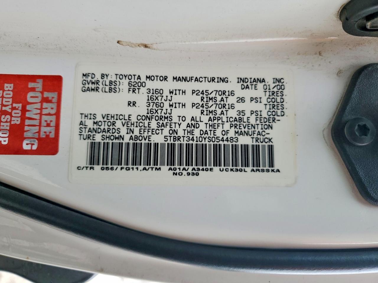 2000 Toyota Tundra SR5