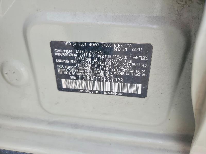 2015 Subaru Xv Crosstrek 2.0 Premium