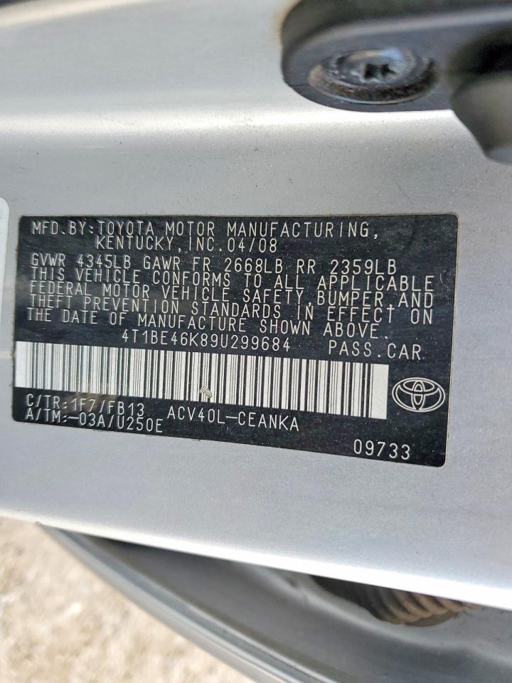 2009 Toyota Camry le